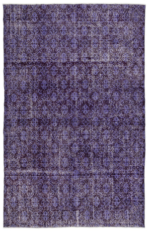 Retro Over Dyed Vintage Rug 6'10'' x 10'8'' ft 208 x 324 cm