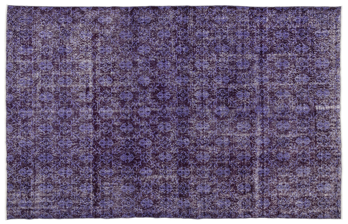 Retro Over Dyed Vintage Rug 6&#39;10&#39;&#39; x 10&#39;8&#39;&#39; ft 208 x 324 cm