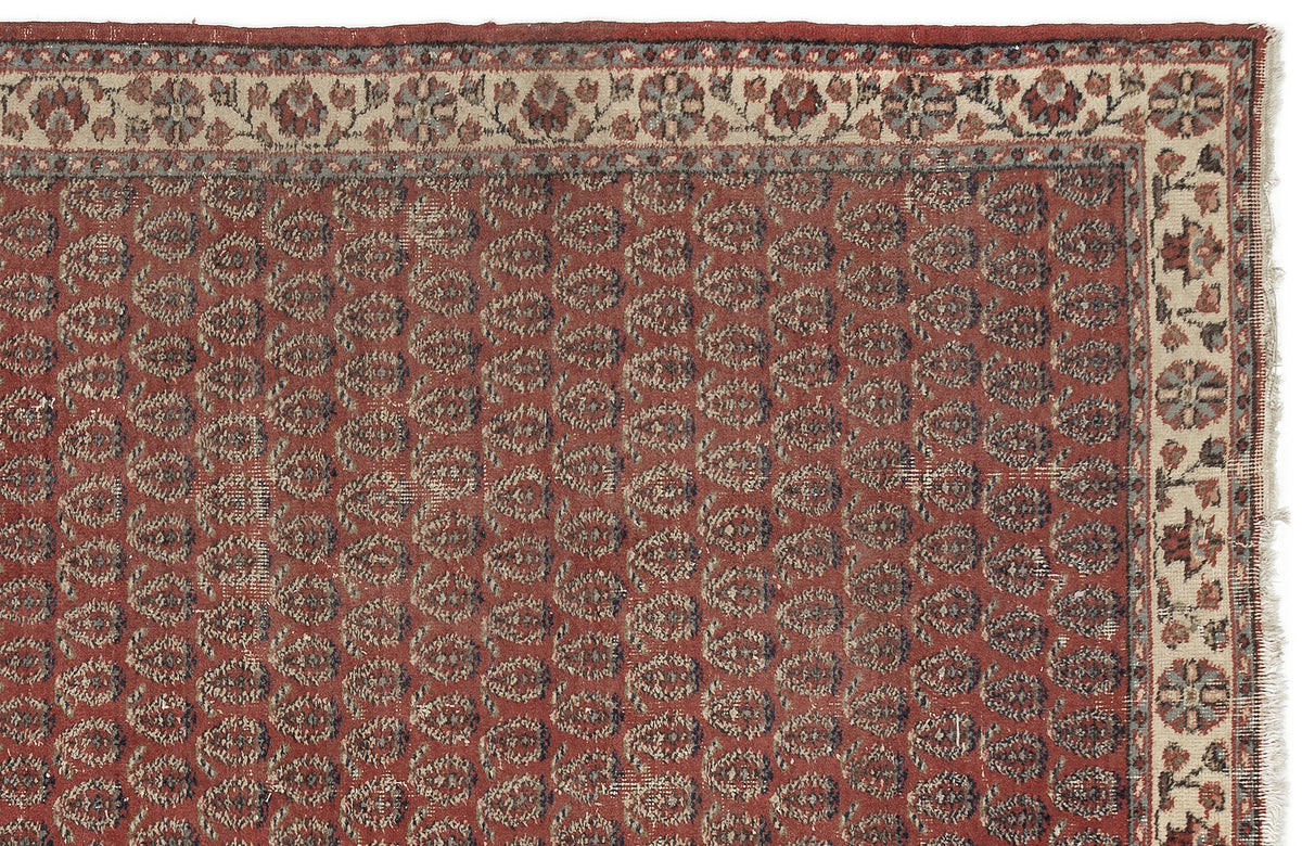 Naturel Over Dyed Vintage Rug 3&#39;12&#39;&#39; x 7&#39;1&#39;&#39; ft 121 x 217 cm