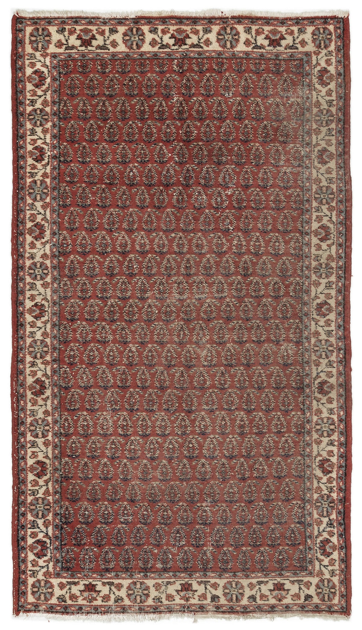 Naturel Over Dyed Vintage Rug 3&#39;12&#39;&#39; x 7&#39;1&#39;&#39; ft 121 x 217 cm