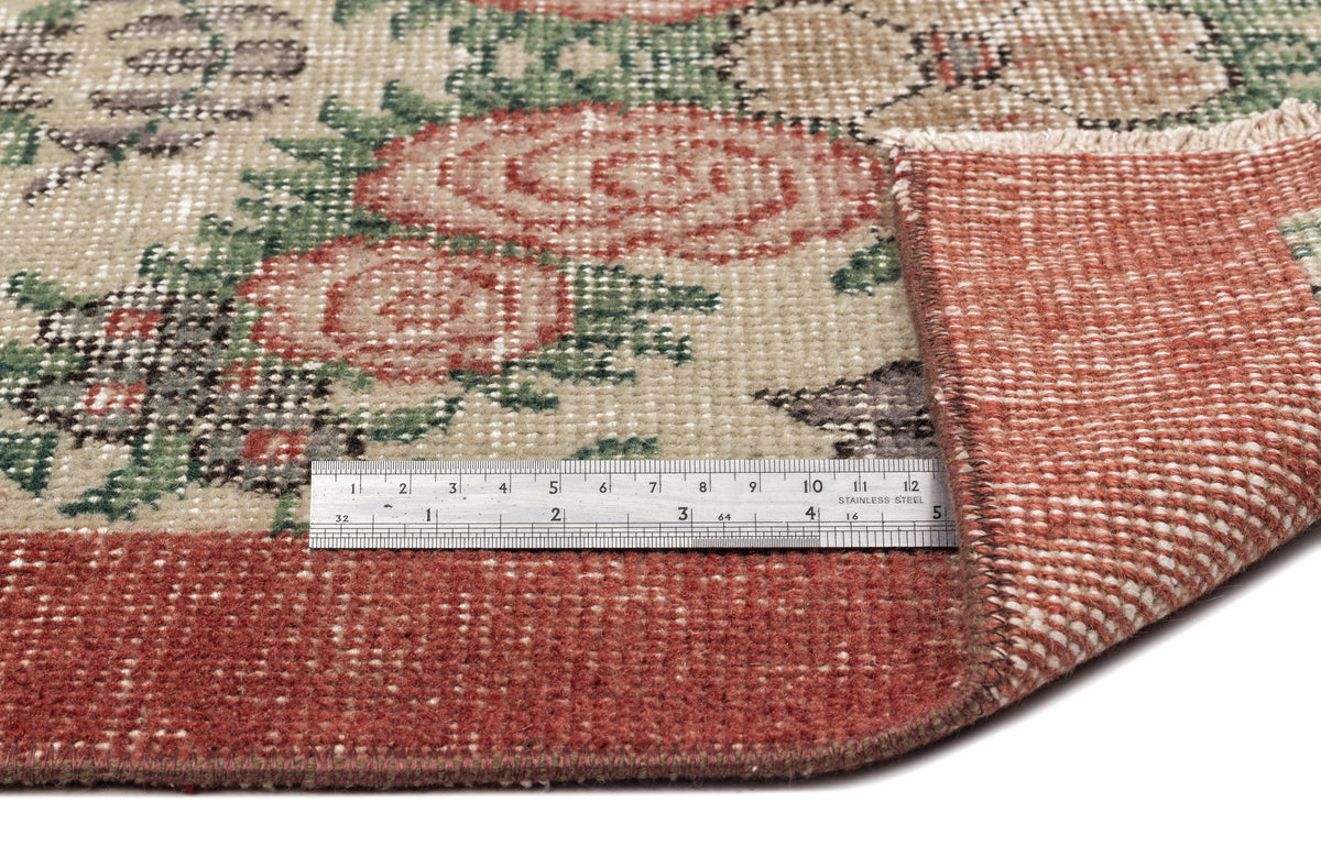 Naturel Over Dyed Vintage Rug 3&#39;9&#39;&#39; x 6&#39;7&#39;&#39; ft 114 x 201 cm