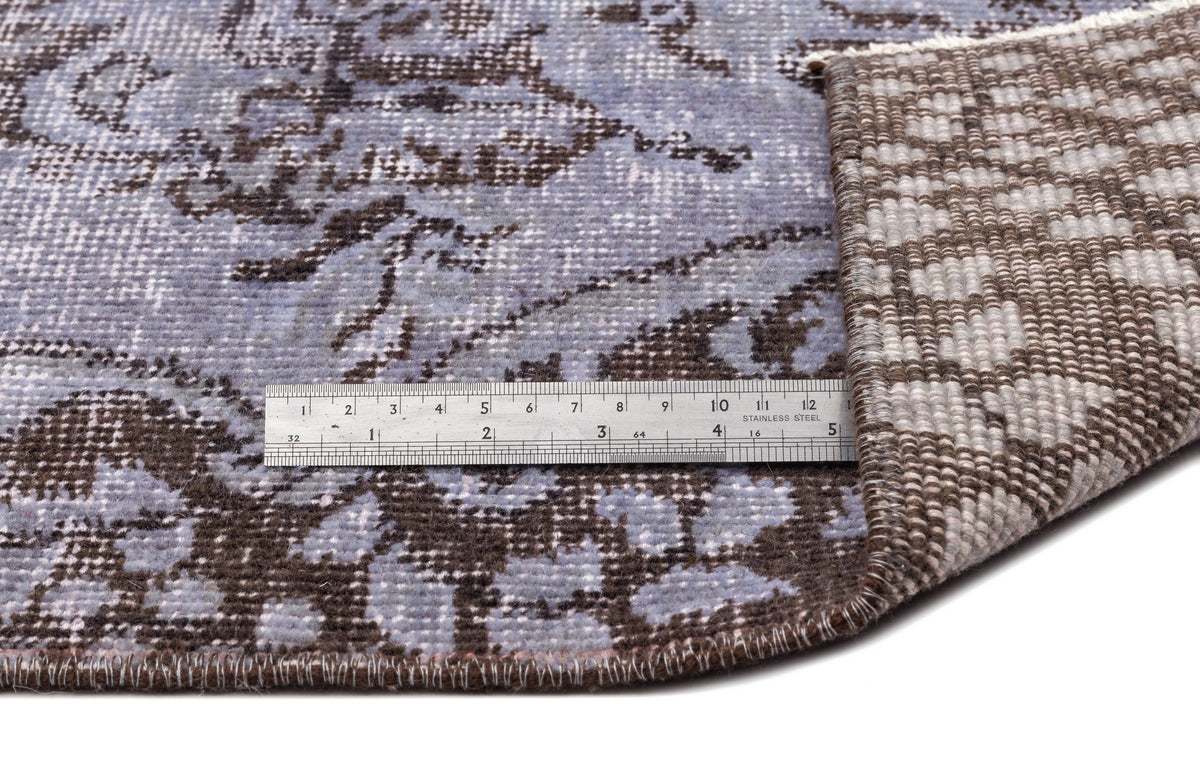 Purple Over Dyed Vintage Rug 5&#39;9&#39;&#39; x 8&#39;6&#39;&#39; ft 175 x 260 cm