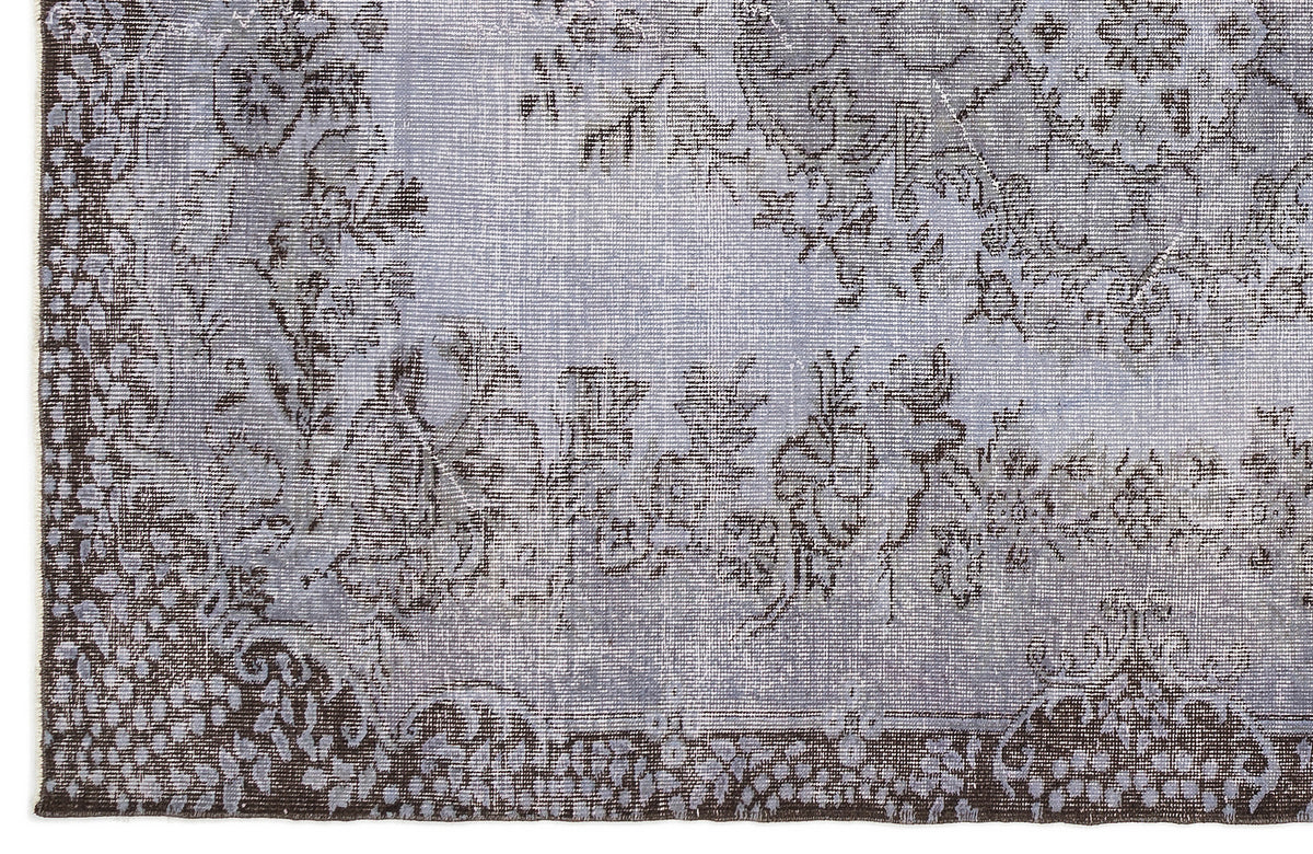 Purple Over Dyed Vintage Rug 5&#39;9&#39;&#39; x 8&#39;6&#39;&#39; ft 175 x 260 cm