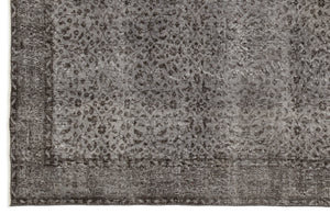 Gray Over Dyed Vintage Rug 6'1'' x 9'10'' ft 185 x 300 cm