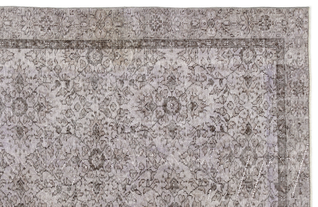 Purple Over Dyed Vintage Rug 4'8'' x 8'2'' ft 142 x 250 cm