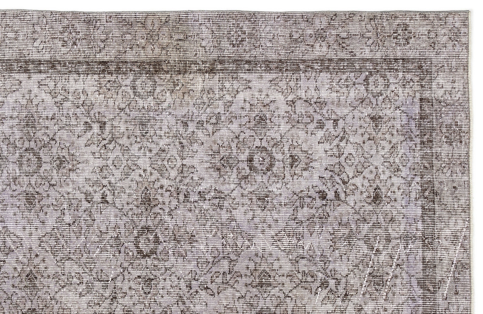 Purple Over Dyed Vintage Rug 4'8'' x 8'2'' ft 142 x 250 cm