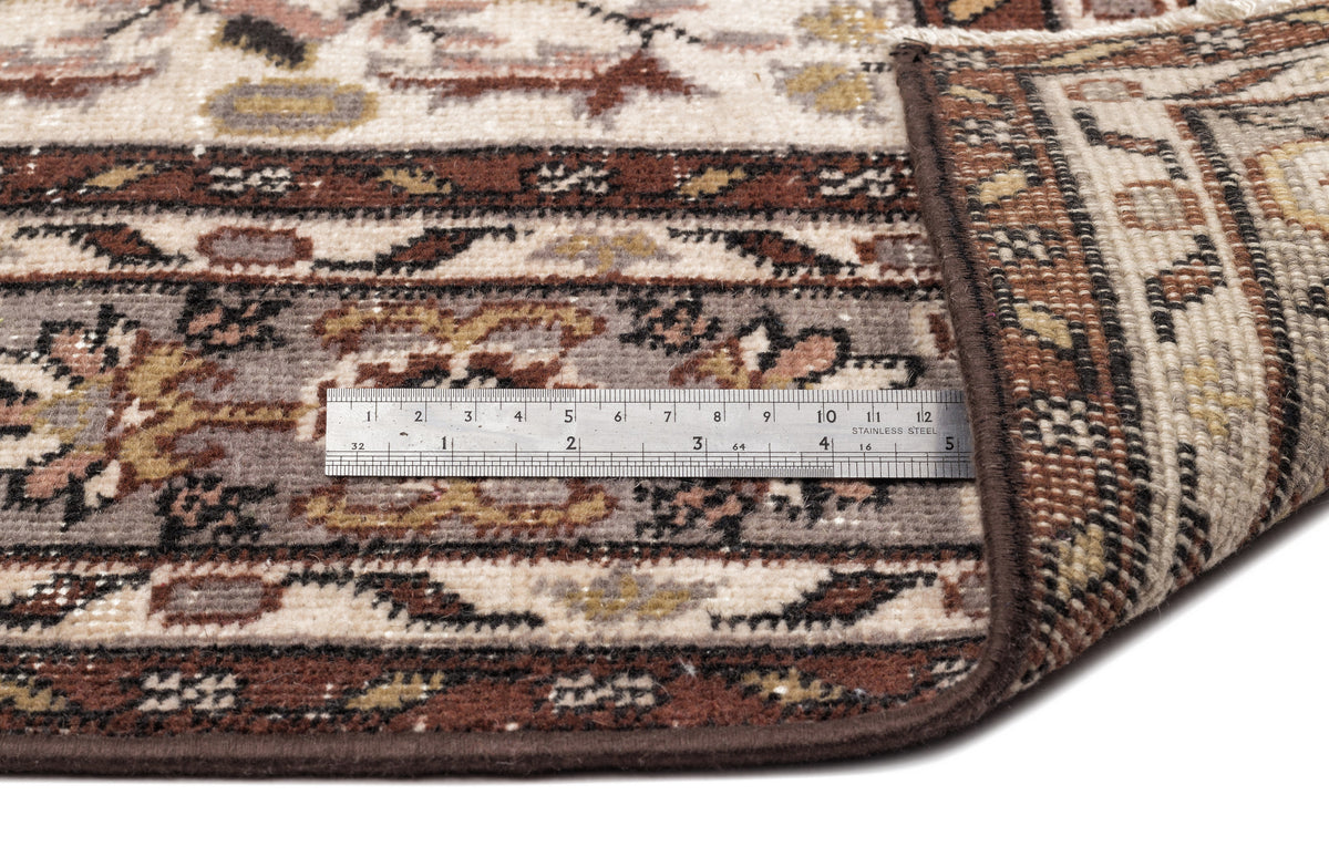 Naturel Over Dyed Vintage Rug 4&#39;8&#39;&#39; x 8&#39;6&#39;&#39; ft 142 x 260 cm