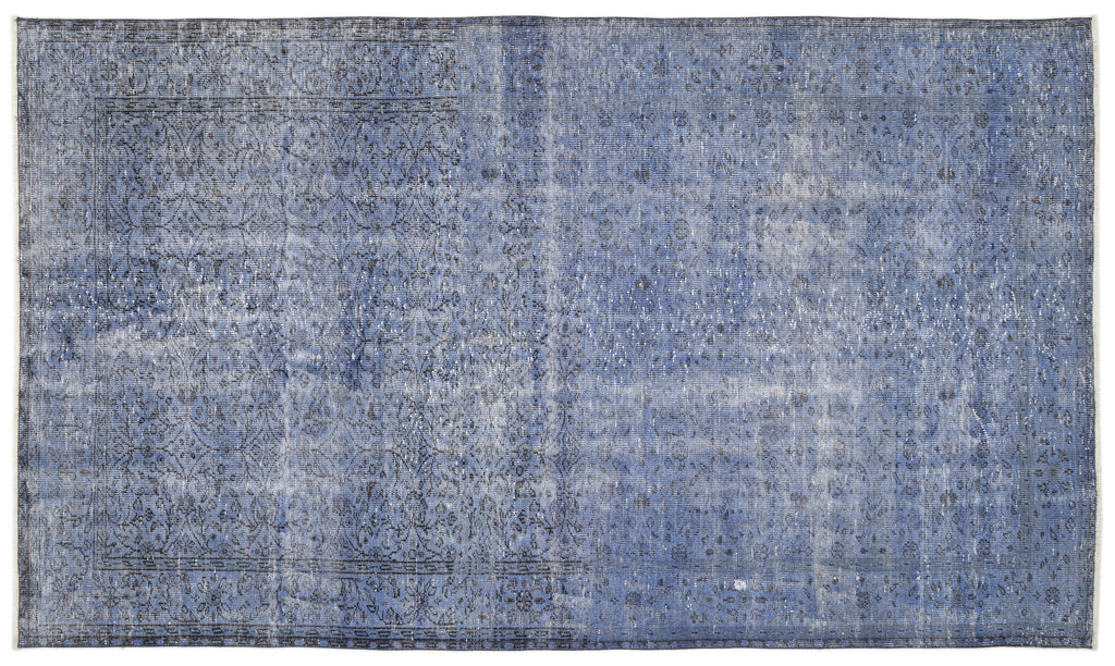 Blue Over Dyed Vintage Rug 6'0'' x 10'4'' ft 183 x 316 cm