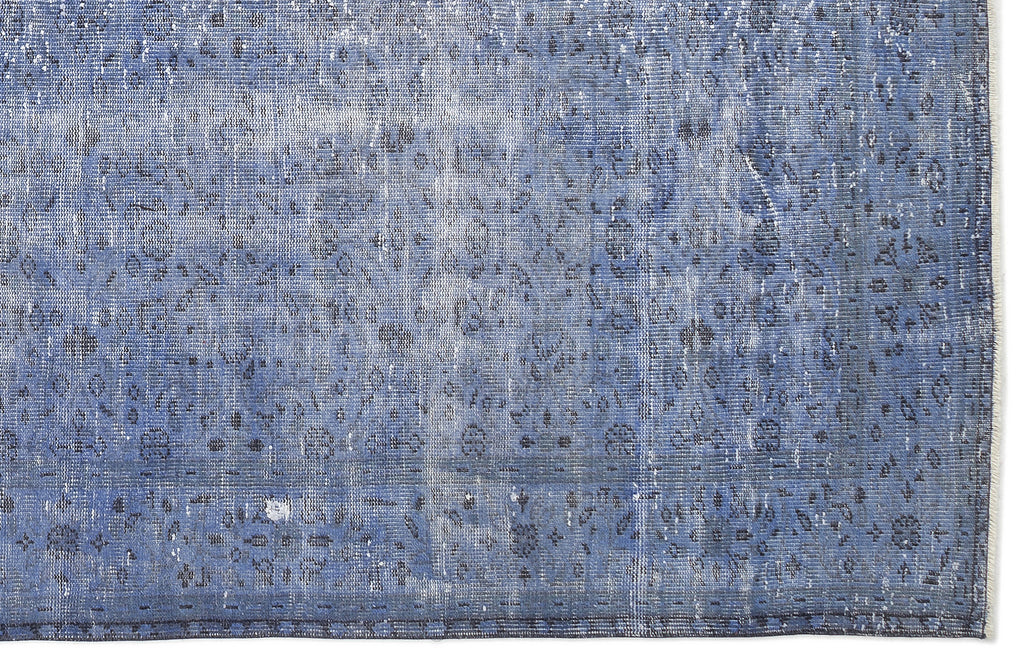 Blue Over Dyed Vintage Rug 6'0'' x 10'4'' ft 183 x 316 cm