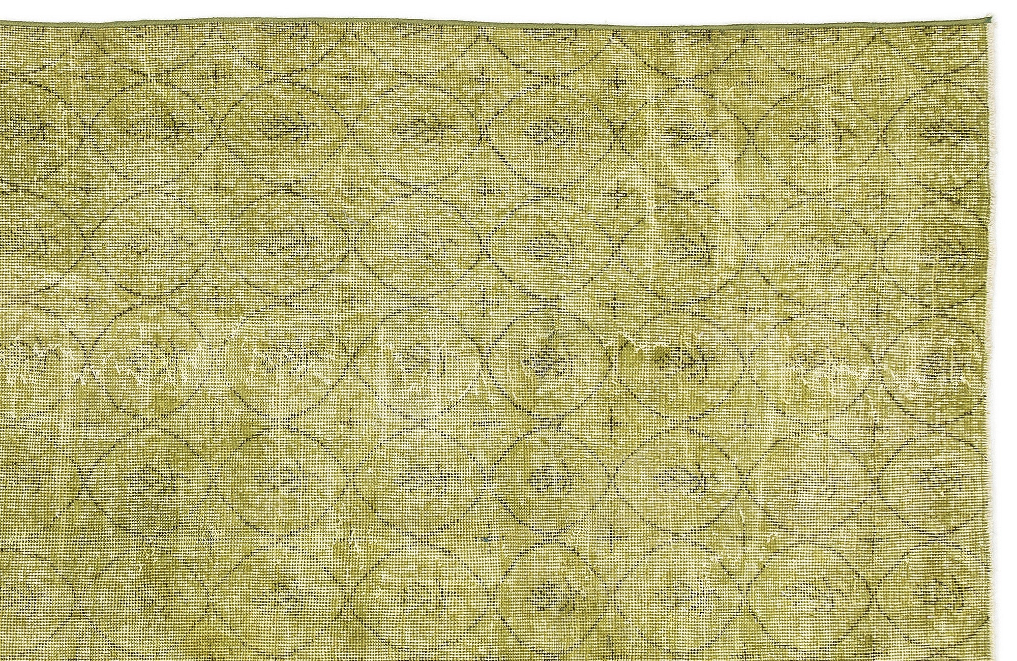 Green Over Dyed Vintage Rug 4'9'' x 8'6'' ft 146 x 259 cm