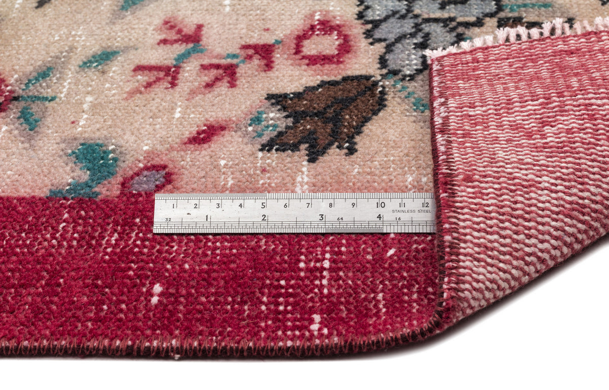 Naturel Over Dyed Vintage Rug 5&#39;3&#39;&#39; x 8&#39;2&#39;&#39; ft 161 x 250 cm