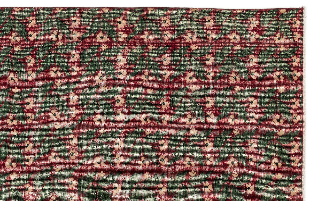 Retro Over Dyed Vintage Rug 5&#39;11&#39;&#39; x 9&#39;2&#39;&#39; ft 181 x 280 cm