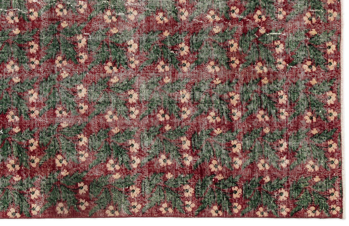 Retro Over Dyed Vintage Rug 5&#39;11&#39;&#39; x 9&#39;2&#39;&#39; ft 181 x 280 cm