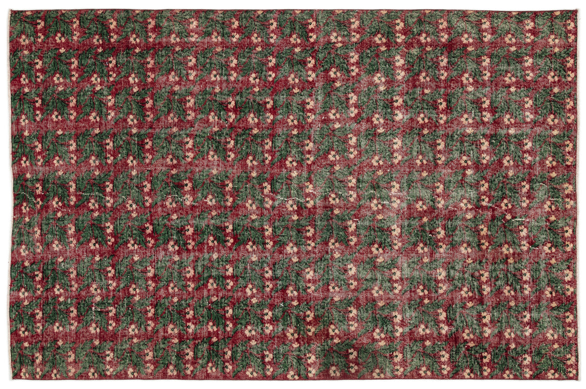Retro Over Dyed Vintage Rug 5&#39;11&#39;&#39; x 9&#39;2&#39;&#39; ft 181 x 280 cm