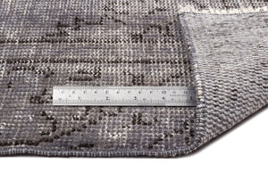 Gray Over Dyed Vintage Rug 5'9'' x 9'8'' ft 174 x 294 cm