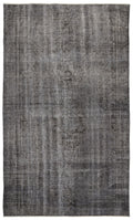Gray Over Dyed Vintage Rug 5'9'' x 9'8'' ft 174 x 294 cm