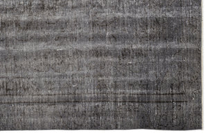 Gray Over Dyed Vintage Rug 5'9'' x 9'8'' ft 174 x 294 cm