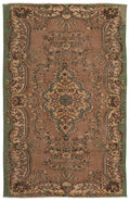Naturel Over Dyed Vintage Rug 5'7'' x 8'10'' ft 170 x 268 cm