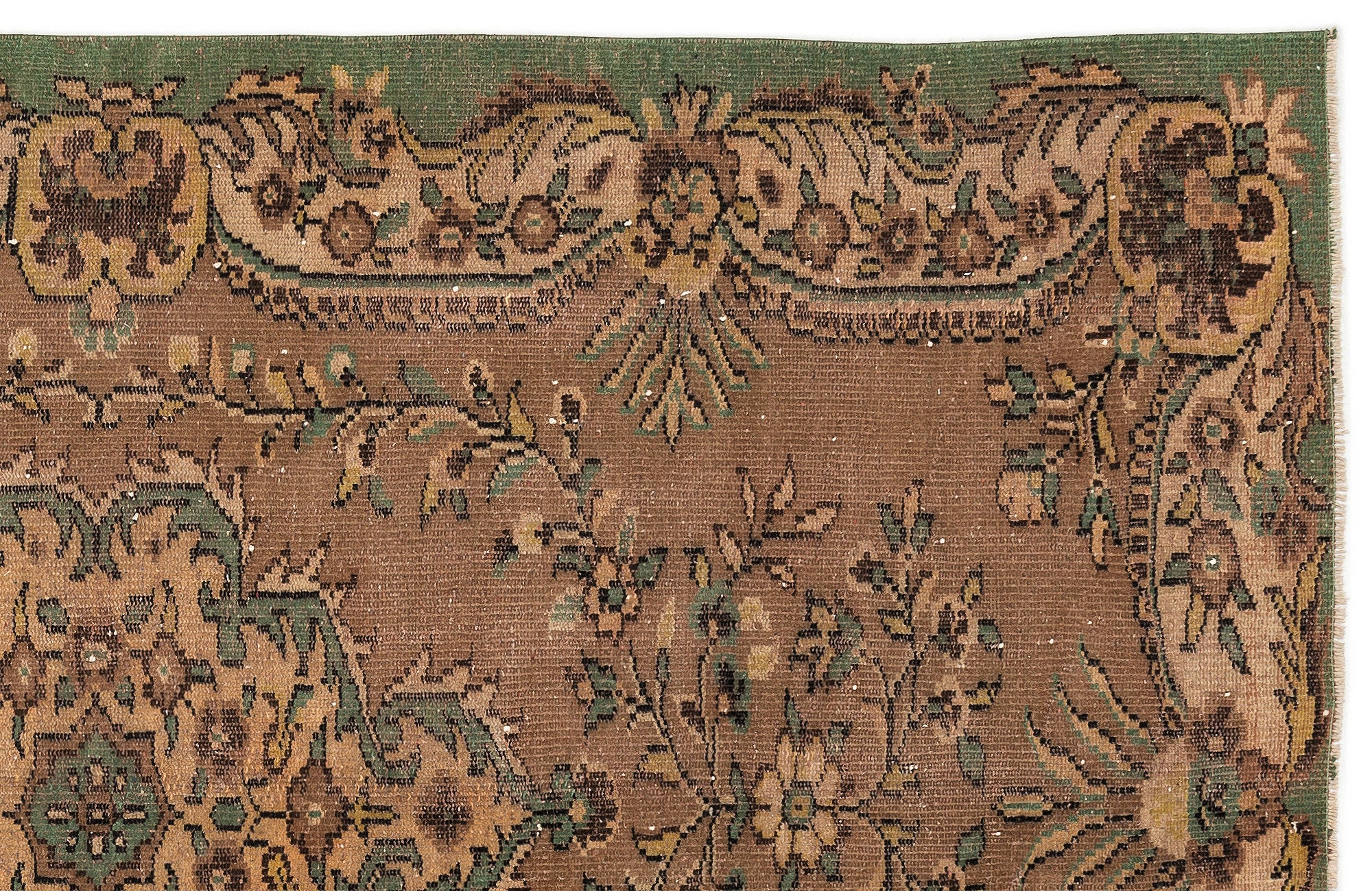 Naturel Over Dyed Vintage Rug 5'7'' x 8'10'' ft 170 x 268 cm
