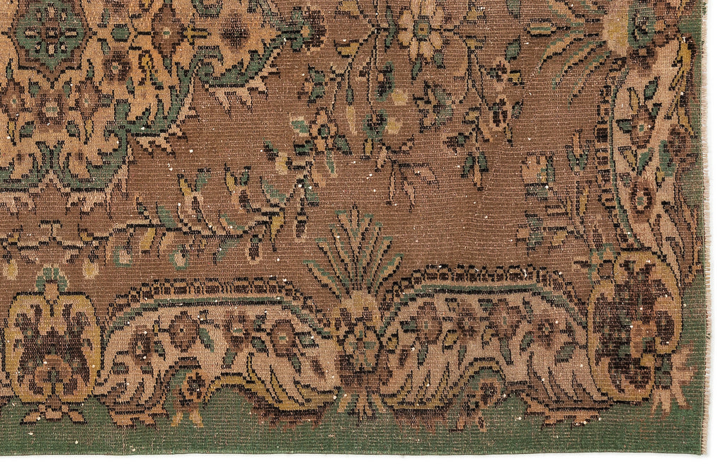 Naturel Over Dyed Vintage Rug 5'7'' x 8'10'' ft 170 x 268 cm