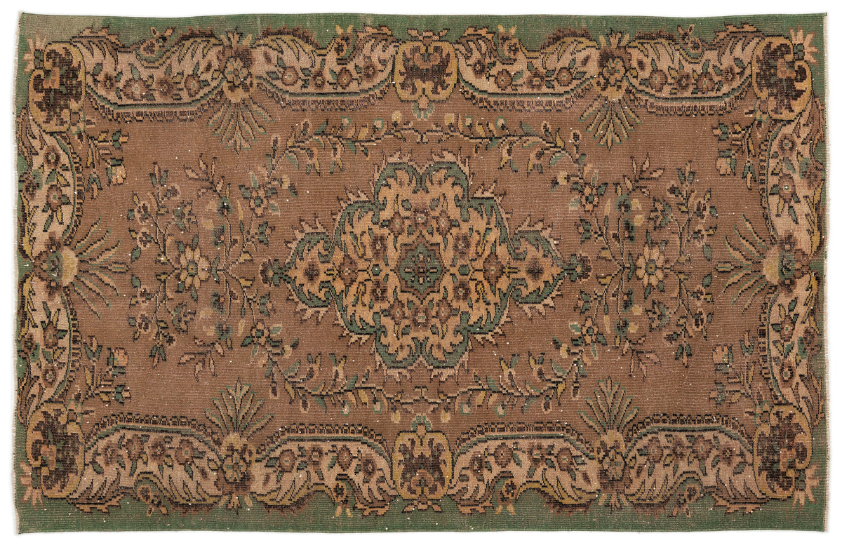 Naturel Over Dyed Vintage Rug 5&#39;7&#39;&#39; x 8&#39;10&#39;&#39; ft 170 x 268 cm