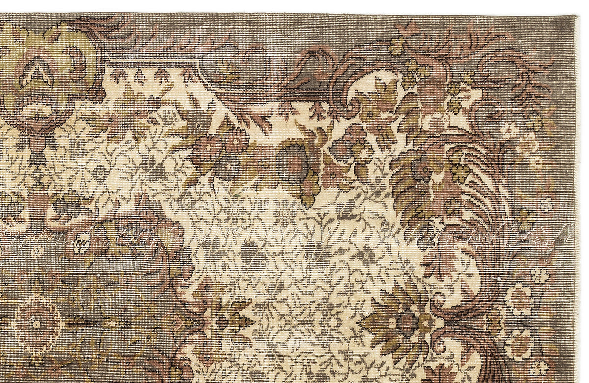 Naturel Over Dyed Vintage Rug 5&#39;1&#39;&#39; x 8&#39;11&#39;&#39; ft 154 x 273 cm