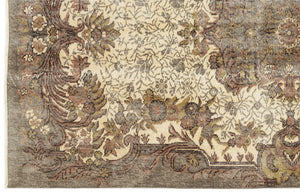 Naturel Over Dyed Vintage Rug 5'1'' x 8'11'' ft 154 x 273 cm