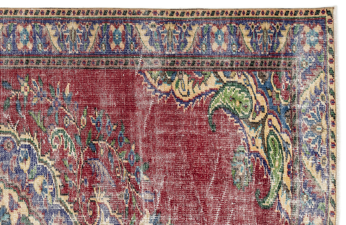 Naturel Over Dyed Vintage Rug 5&#39;10&#39;&#39; x 9&#39;5&#39;&#39; ft 177 x 286 cm