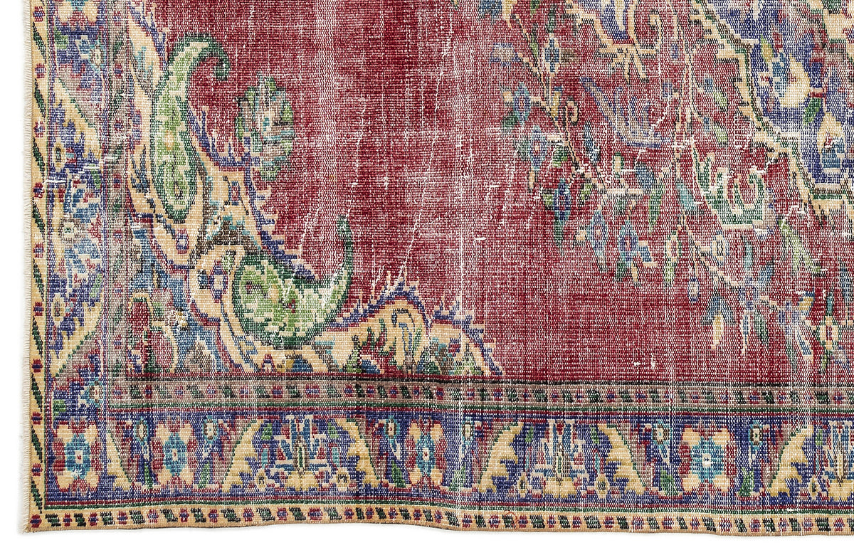 Naturel Over Dyed Vintage Rug 5&#39;10&#39;&#39; x 9&#39;5&#39;&#39; ft 177 x 286 cm