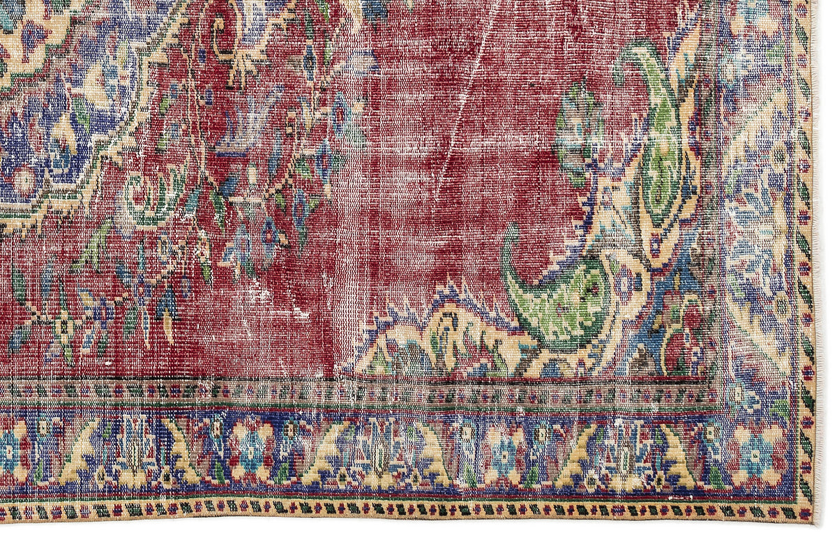 Naturel Over Dyed Vintage Rug 5&#39;10&#39;&#39; x 9&#39;5&#39;&#39; ft 177 x 286 cm