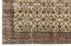 Naturel Over Dyed Vintage Rug 5'4'' x 8'0'' ft 163 x 245 cm