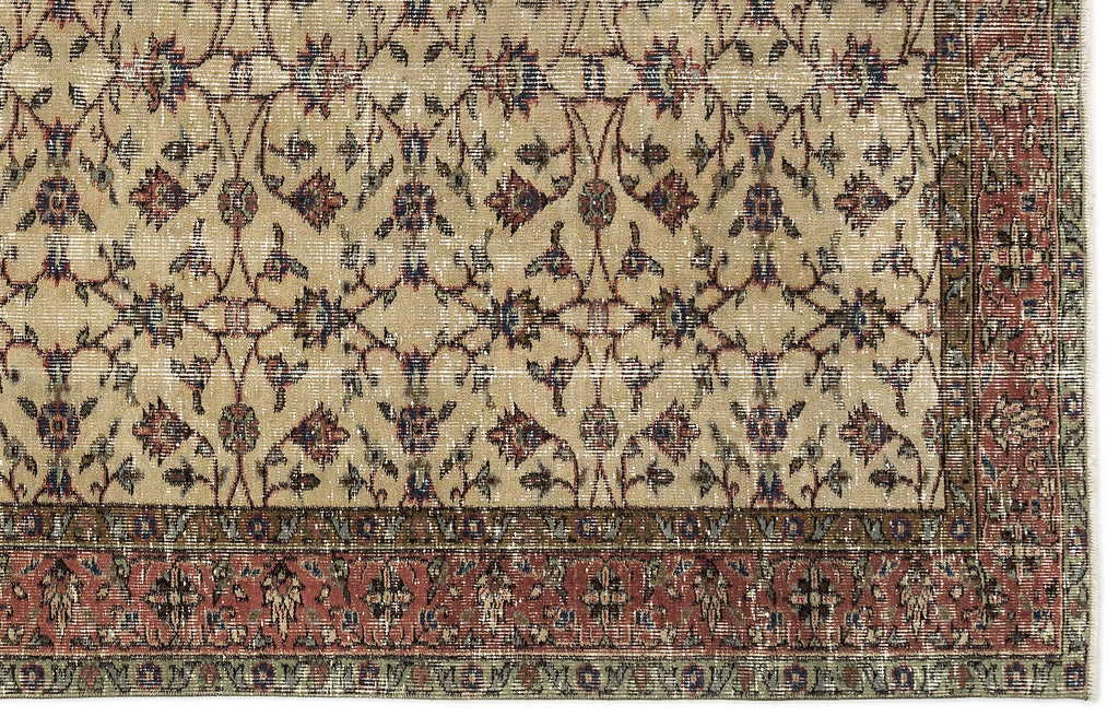 Naturel Over Dyed Vintage Rug 5'4'' x 8'0'' ft 163 x 245 cm