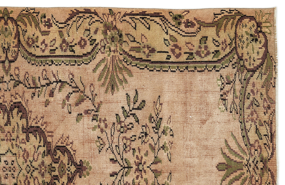 Naturel Over Dyed Vintage Rug 5&#39;4&#39;&#39; x 8&#39;9&#39;&#39; ft 163 x 266 cm