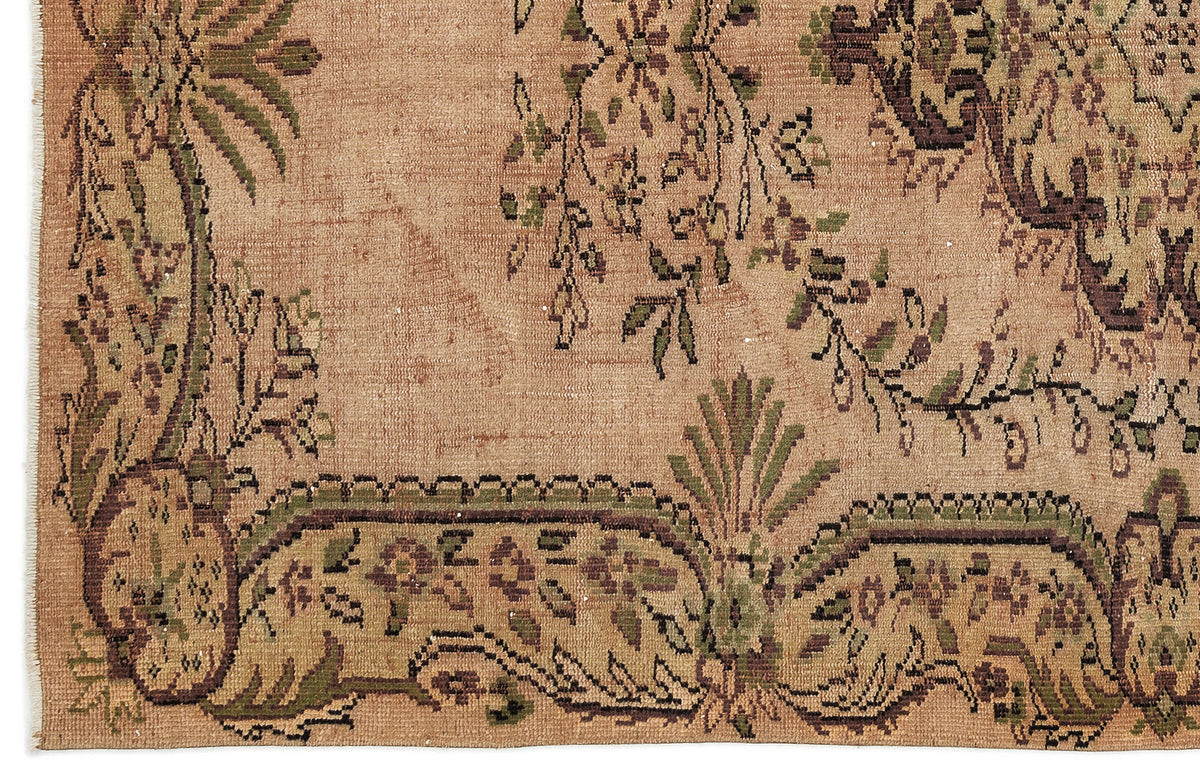 Naturel Over Dyed Vintage Rug 5&#39;4&#39;&#39; x 8&#39;9&#39;&#39; ft 163 x 266 cm