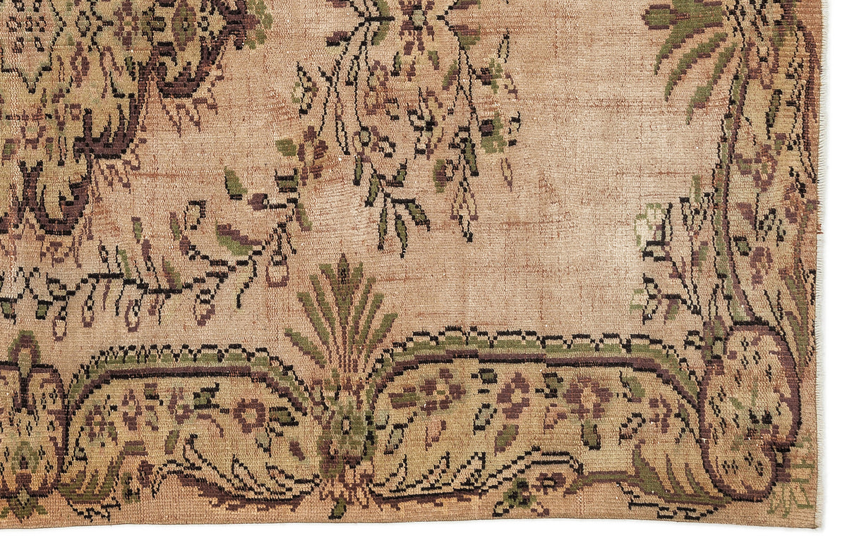 Naturel Over Dyed Vintage Rug 5&#39;4&#39;&#39; x 8&#39;9&#39;&#39; ft 163 x 266 cm