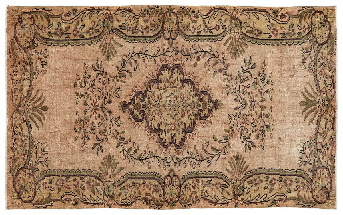 Naturel Over Dyed Vintage Rug 5&#39;4&#39;&#39; x 8&#39;9&#39;&#39; ft 163 x 266 cm