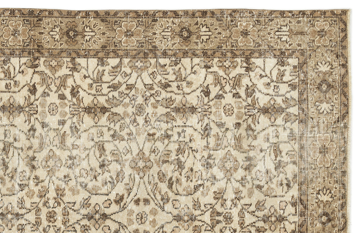 Naturel Over Dyed Vintage Rug 5&#39;7&#39;&#39; x 9&#39;1&#39;&#39; ft 169 x 278 cm