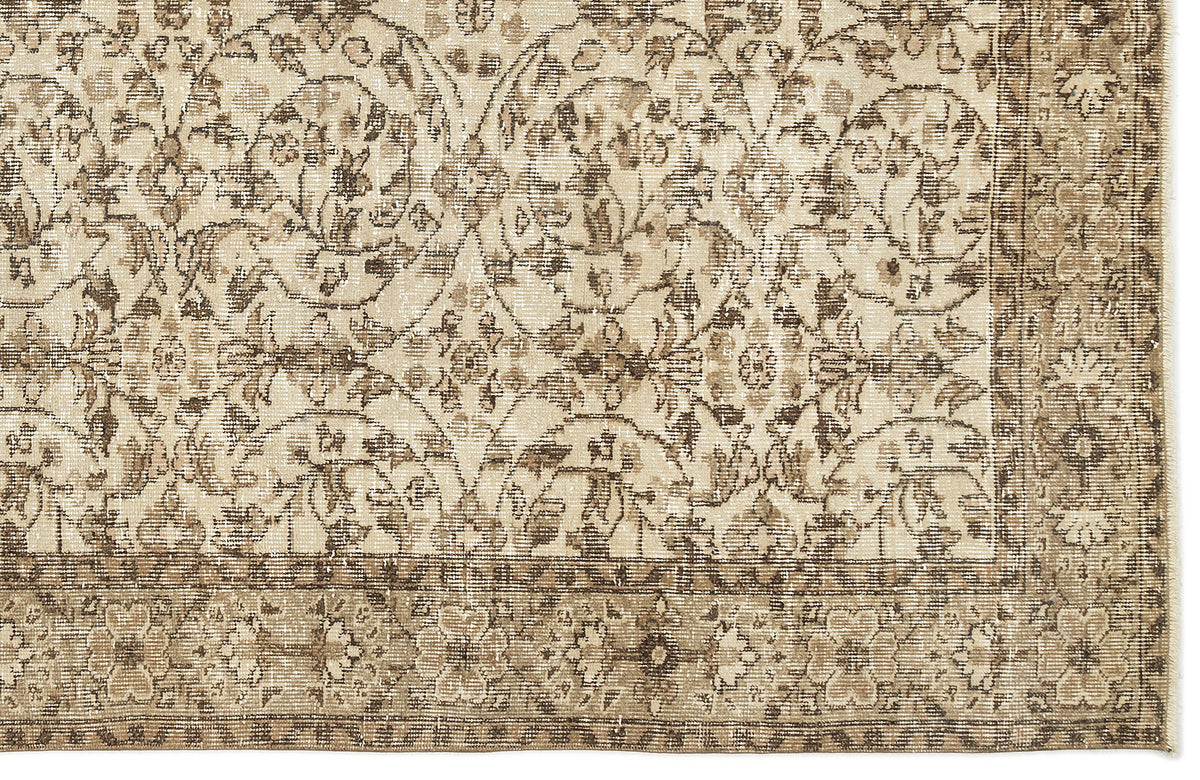 Naturel Over Dyed Vintage Rug 5&#39;7&#39;&#39; x 9&#39;1&#39;&#39; ft 169 x 278 cm