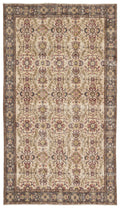 Naturel Over Dyed Vintage Rug 5'7'' x 10'0'' ft 170 x 306 cm