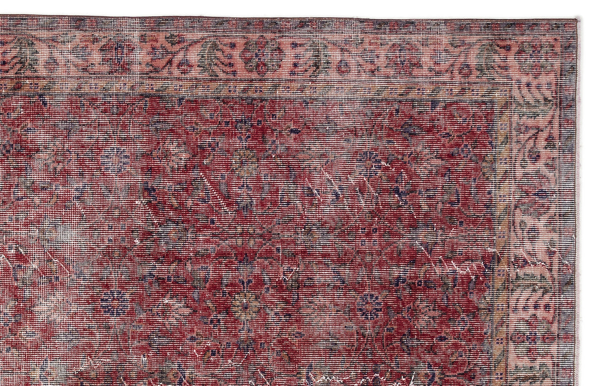 Naturel Over Dyed Vintage Rug 5&#39;6&#39;&#39; x 8&#39;10&#39;&#39; ft 168 x 268 cm