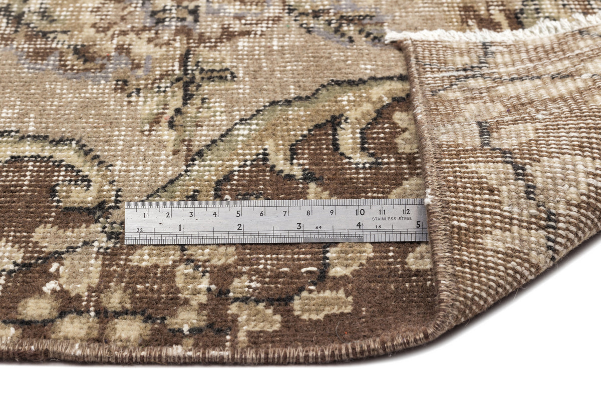 Naturel Over Dyed Vintage Rug 6&#39;5&#39;&#39; x 8&#39;5&#39;&#39; ft 195 x 256 cm