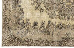 Naturel Over Dyed Vintage Rug 6'5'' x 8'5'' ft 195 x 256 cm