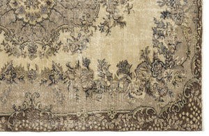 Naturel Over Dyed Vintage Rug 6'5'' x 8'5'' ft 195 x 256 cm