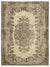 Naturel Over Dyed Vintage Rug 6'5'' x 8'5'' ft 195 x 256 cm