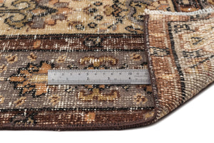 Naturel Over Dyed Vintage Rug 5'7'' x 9'5'' ft 170 x 287 cm