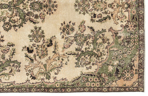 Naturel Over Dyed Vintage Rug 5'10'' x 9'11'' ft 177 x 303 cm