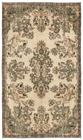 Naturel Over Dyed Vintage Rug 5'10'' x 9'11'' ft 177 x 303 cm