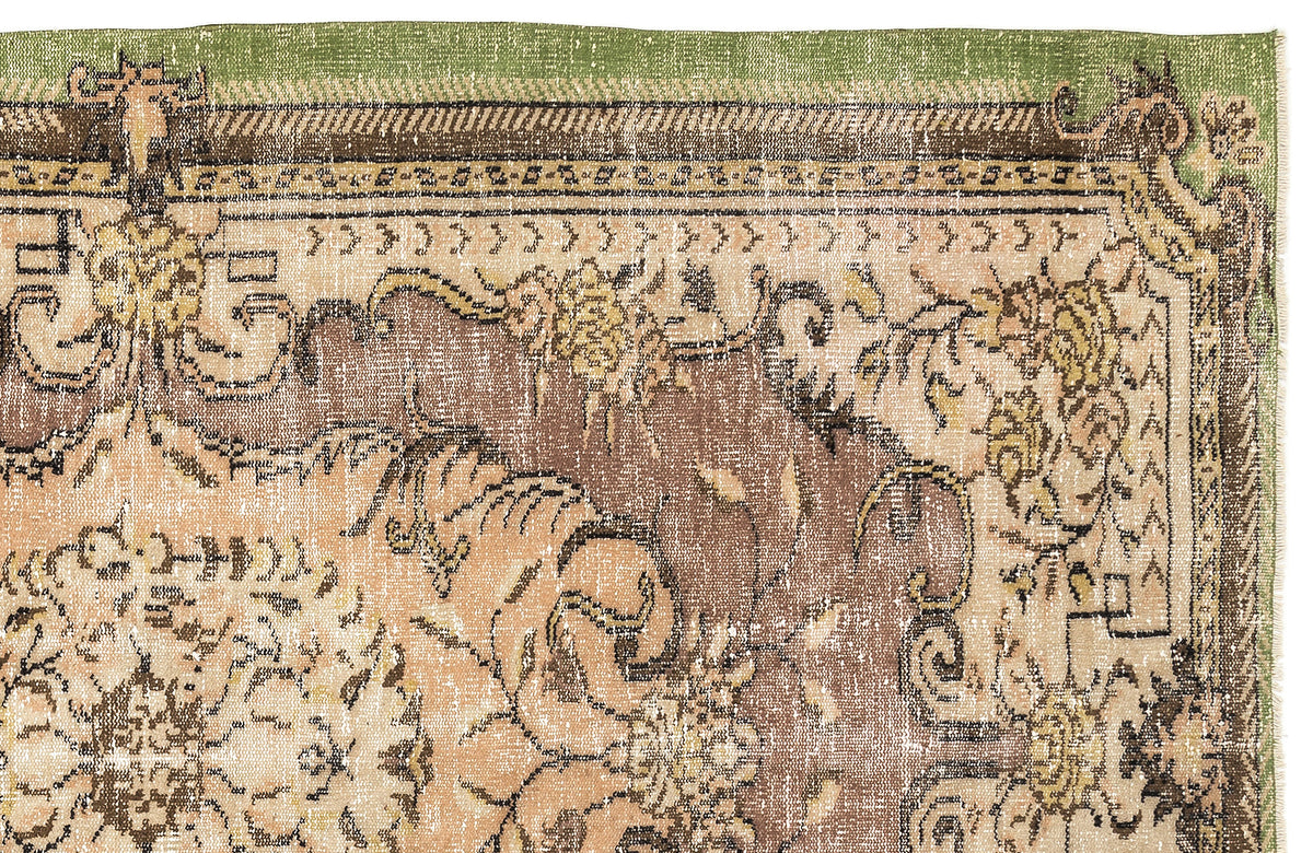 Naturel Over Dyed Vintage Rug 5&#39;4&#39;&#39; x 8&#39;6&#39;&#39; ft 163 x 260 cm