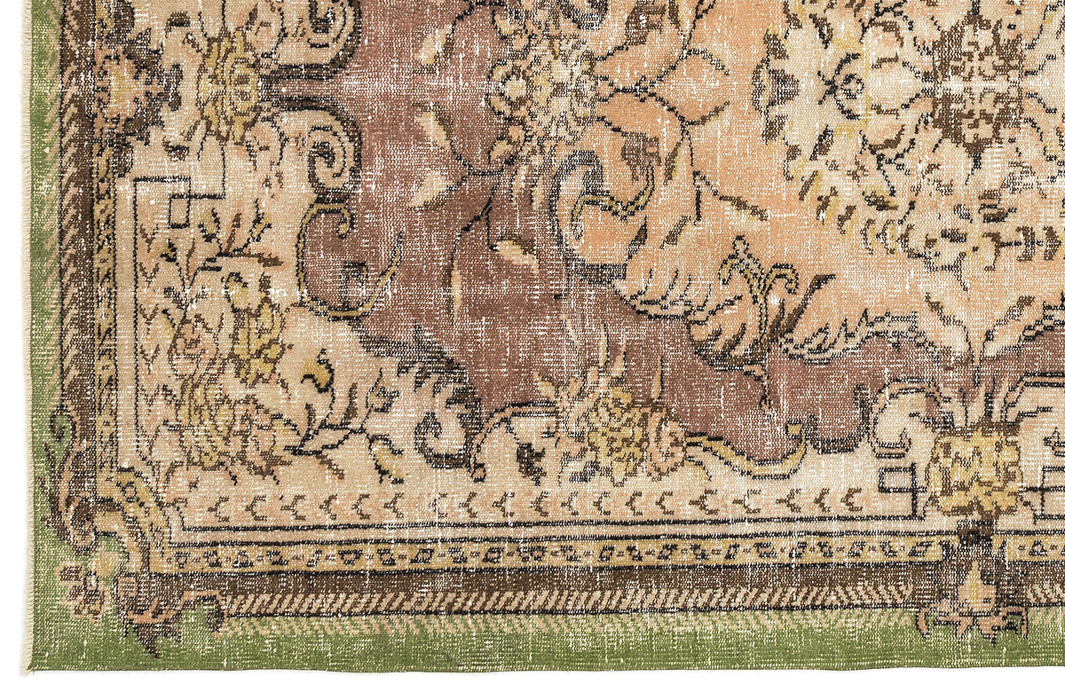 Naturel Over Dyed Vintage Rug 5&#39;4&#39;&#39; x 8&#39;6&#39;&#39; ft 163 x 260 cm
