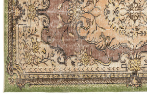 Naturel Over Dyed Vintage Rug 5'4'' x 8'6'' ft 163 x 260 cm